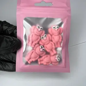 Pink Kaws nail charms 5 pack Long-lasting