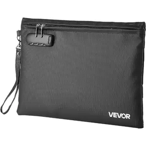 VEVOR Fireproof Document Bag, 1832 Heat Insulated Fireproof Waterproof Bag, Portable Multi-Layer File Storage Security Organizer Home Office Travel Use, for Passports, Important Documents, FilesVEVOR Super Brand Day