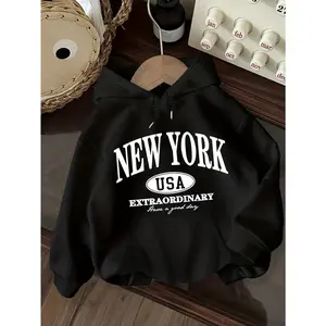 Casual Stylish Women'S Hoodie with Letter Print