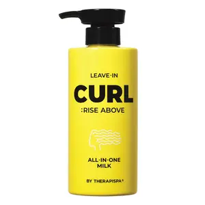 THERAPISPA Curl: Rise Above / All-In-One Milk – Cannabis Sativa Seed Oil, Coconut Oil, Morinda & Licorice Extracts Leave-In Milk for Hydration, Definition & Frizz Control with a Lightweight, Non-Greasy Finish / 17 fl oz (500 mL)