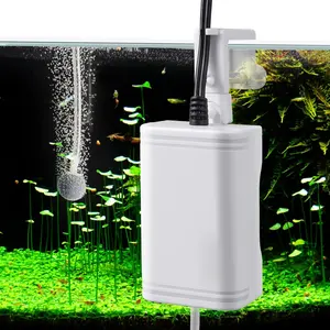 Mini Aquarium Air Pump, 20GPH 48GPH Fish Tank Hang on  Pump, Ultra Quiet Aquarium Bubbler for up to 60 Gallon Fish Tank