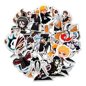 Bleach 20 pcs Sticker Pack, Bleach Waterproof Vinyl Sticker, Anime Stickers for Laptop Skateboard Water Bottle