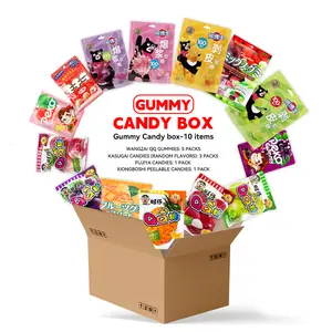 Candy - Snack, Two flavors of Fujiya brand fruit jelly candies Gummy Pack Sour Variety Gummy