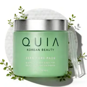 QUIA Zero Pore Pads - 2-in-1 Gentle Exfoliating & Mini Sheet Mask Pads, Korean Beauty Pore Minimizer for Refined Skin Texture, Oil Control & Makeup Correction (50 Pads)