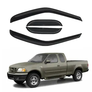 Window Visor for 1997-2003 ford F150 Extended cab(Super cab),1997-1999 ford F250 Light Duty Extended(Super) Cab With 2 Half Size Rear Doors Only (Not Fit F250 Super Duty Models) WeatherShield/Rain Visor