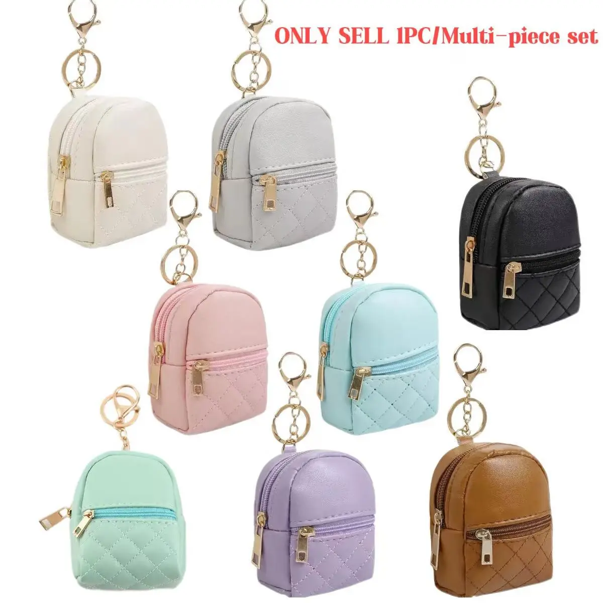 Mini Cute Backpack Key Bag, PU Zero Wallet Organizer, Perfect for Outdoor Use, Decorative Small Gadget, Ideal Birthday Gift, Keychain for bags, Keychain Kawaii, Cute Keychain Accessory, Aesthetic Keychain
