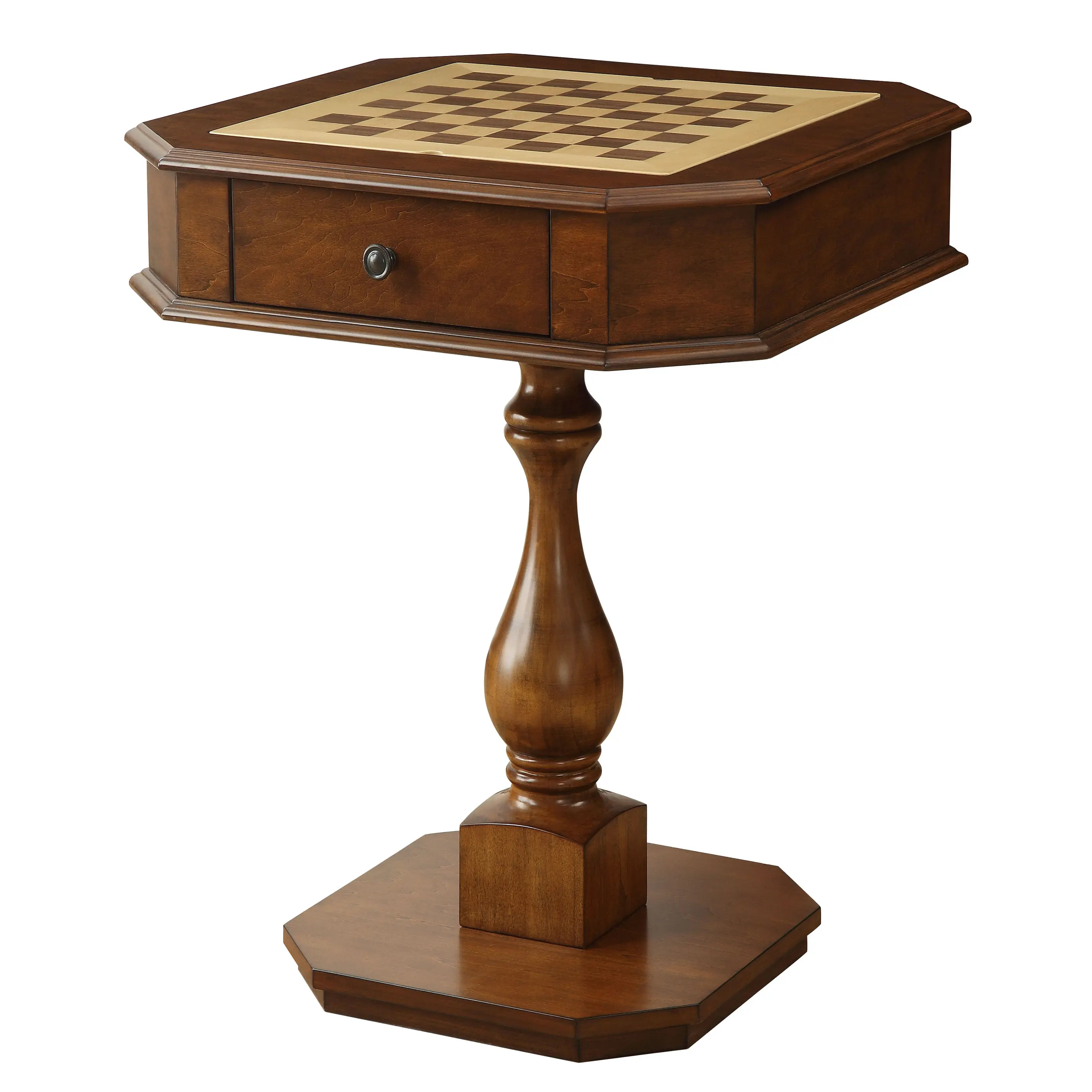 Dreamzon Cherry Gaming Table with 2 Drawers for Enhanced Gaming Convenience, Two Drawers