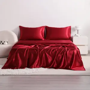 NTBAY Silky Satin Sheet Set - Silk-Like Glide for Hair & Skin | Easy Care
