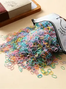 1000-Piece Baby Girls Colorful Mini Elastic Hair Ties Set, Decorative Hair Accessories for Holiday Gifts and Valentine's Day