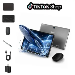 【SummerVibes】MaxPad 10.1" Android 15 Tablet, 16GB(4+12) RAM 64GB ROM (1TB Expand). Complete Bundle: Includes Wireless Keyboard, Mouse, Stylus Pen, Case & Protector. 6000mAh.Remote Work, E-learning, Home Office, StudyTravel, Movies, Reading, Family Gift,