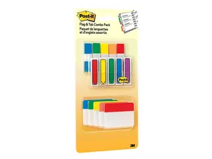 Post-It Flags and Tabs Combo Pack, Assorted Primary Colors, 230/Pack 686XLP