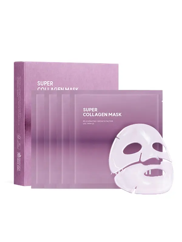 AROCELL Super Collagen Overnight Hydrogel Mask with Retinol & Stem Cell | Firming, Lifting, Plumping, Long-Lasting Glow | Korean Glass Skin Care | 43g x 4