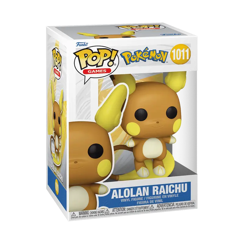 Funko Pop! Pokemon - Alolan Raichu #1011  Collectible Pop Vinyl Figure