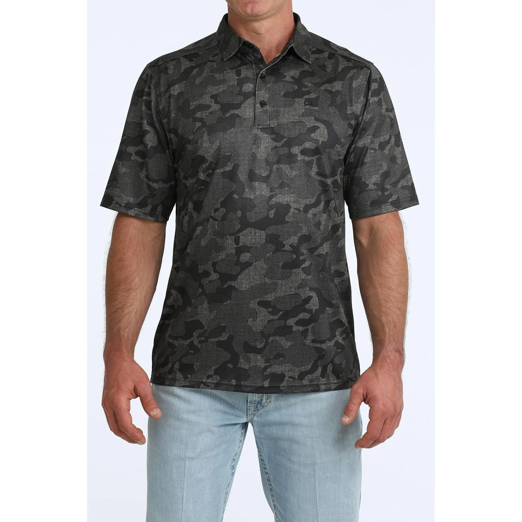 Cinch Men's Arenaflex Polo Black