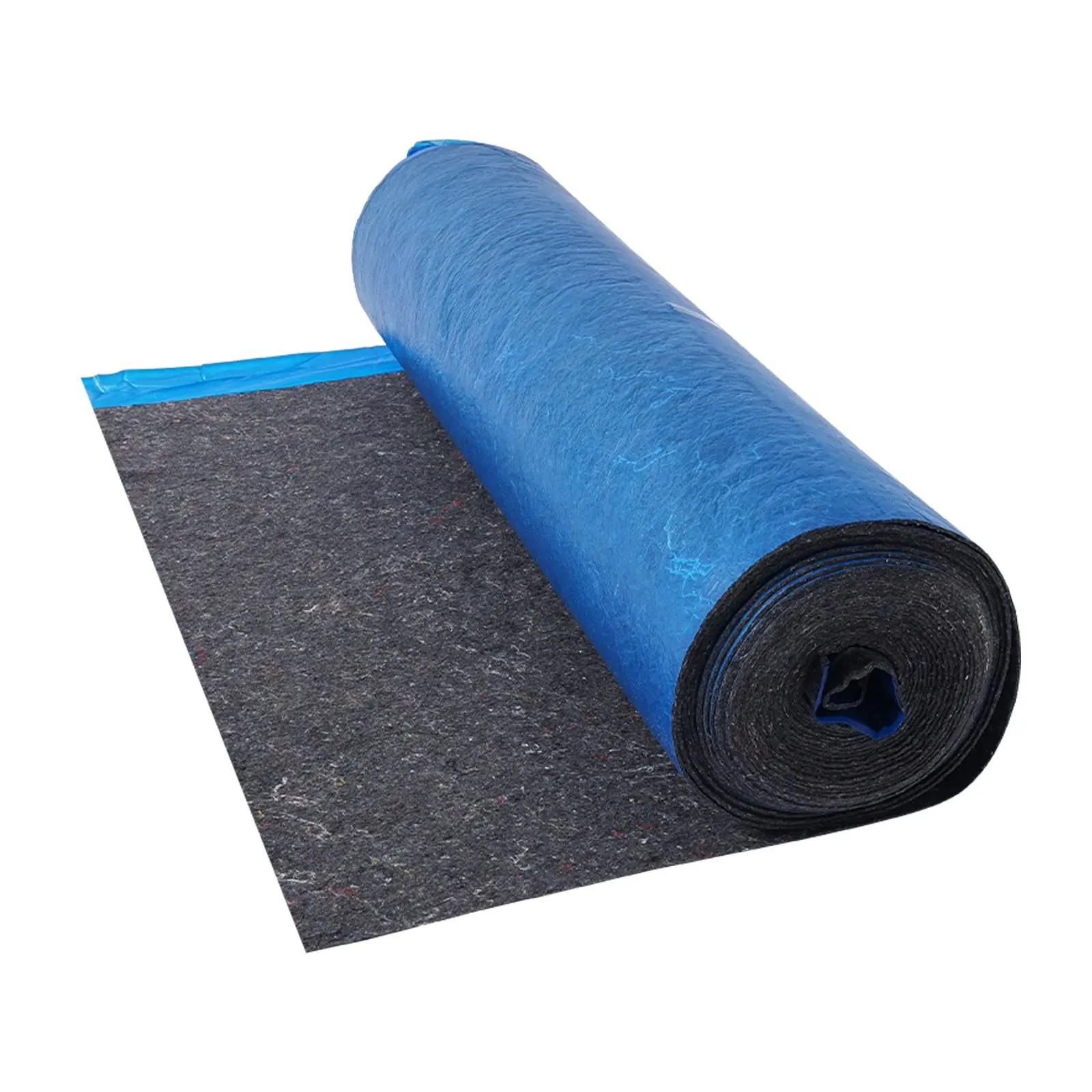 VEVOR 1-Roll Floor Underlayment, 100 sq. ft, 3 mm Thick Laminate Padding with Attached Vapor Barrier, Heavy-Duty Fiber+PE Film, Soundproof Noise Reduction for Vinyl Wood Flooring