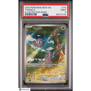 2023 —Tangela #178 Pokemon 151—Illustration Rare Holo PSA 9