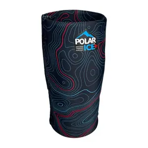 Brownmed Polar Ice - Hot/Cold Therapy Sleeve with Soft Gel Lining – Reusable Slip-On Compression Wrap for Knee, Elbow, Joint & Muscle Pain Relief, Injury, Swelling, Post-Surgery, Arthritis – L/XL