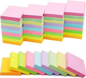 36 Pack Sticky Notes 1.5X2 in Post, 2160 Sheets Post Small Self Sticky Notes Pad Its, 9 Pastel Color Mini Sticky Notes for Office, Home, School, Meeting HQCME