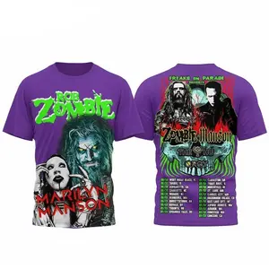 Rob Zombie 2026 Tour 3D All Over Print T-Shirt