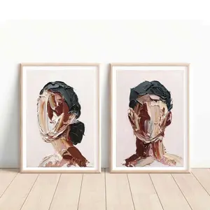 Custom Abstract Black Woman Faceless Portrait, HypeBeast Poster, African American Prints, Aesthetic Fashion Trendy Wall Art Decor