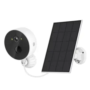 Solar Powered Security Camera, 3MP 1080P Solar Camera with Color Night Vision, Home Camera with PIR Human Detection, 2-Way Talk, SD Card/Cloud Storage