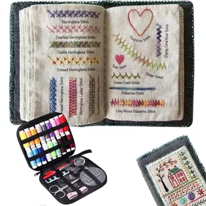 Sewing Kit for Adults and (86 PCS/10 PCS) - Small Beginner Set w/Multicolor Thread, , , Thimble & Clips - Repair and Travel Kits - Sewing Accessories and Supplies