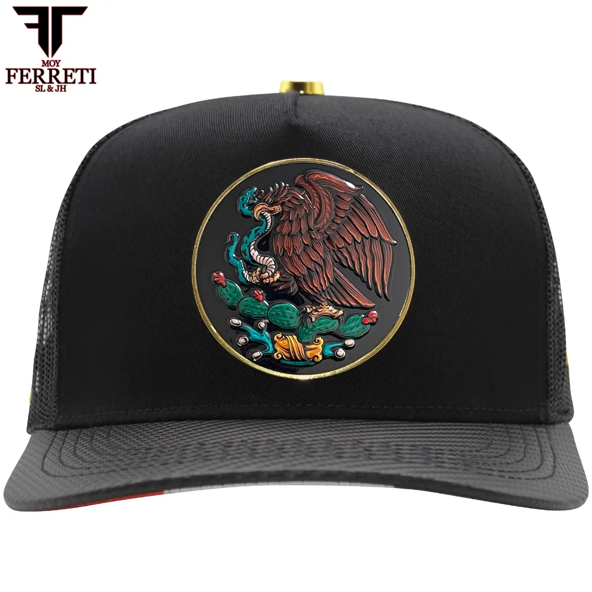 FERRETI HATS PREMIUM FT145M Escudo Mexico Baseball Cap For Men