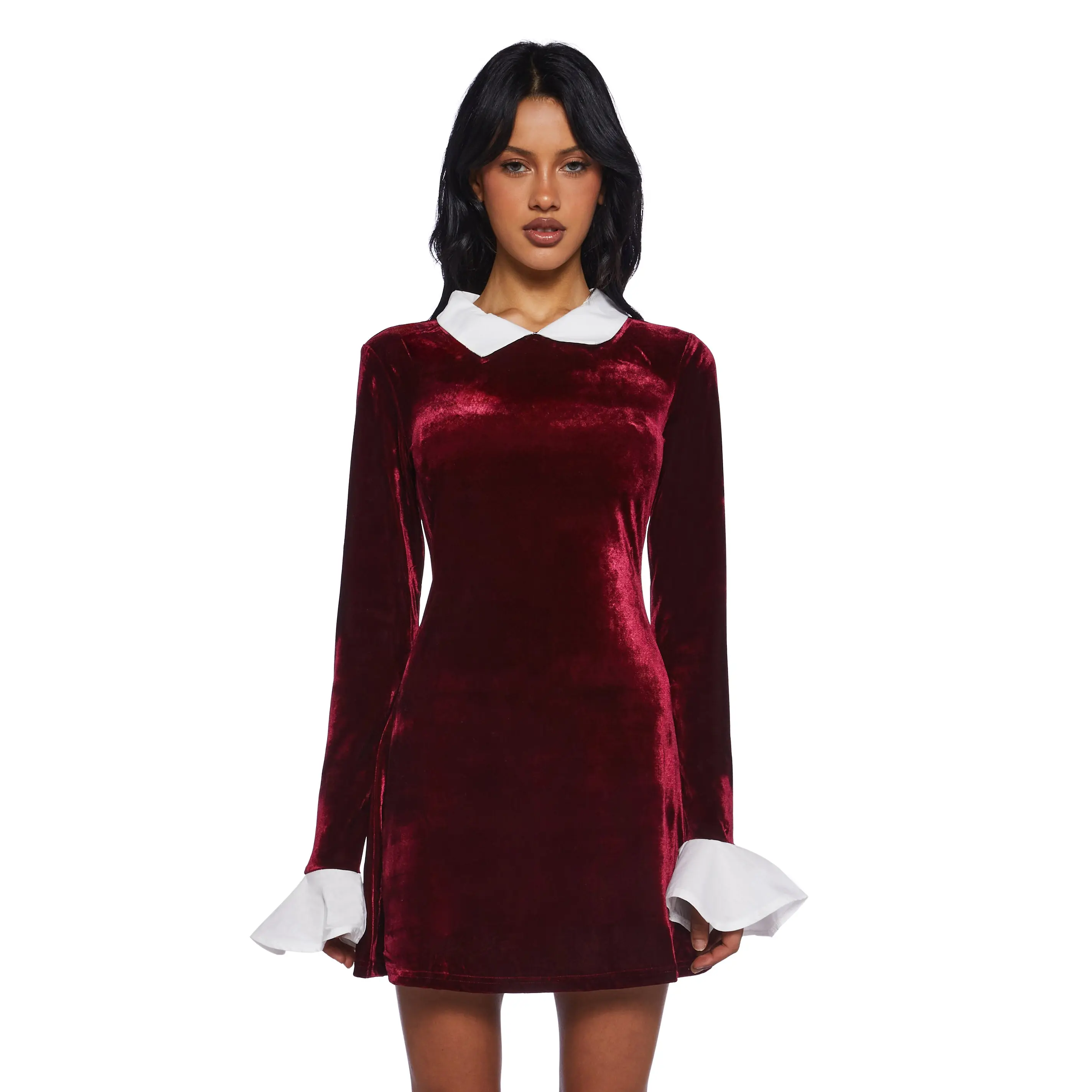 Macchiato Sessions Velvet Dress - Red Macchiato Sessions Velvet Dress - Red