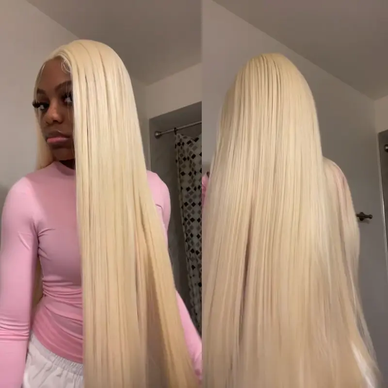 38 Inch Long Straight Lace Wig Lace Front Wig Cosplay Wigs For Women synthetic lace front wigs