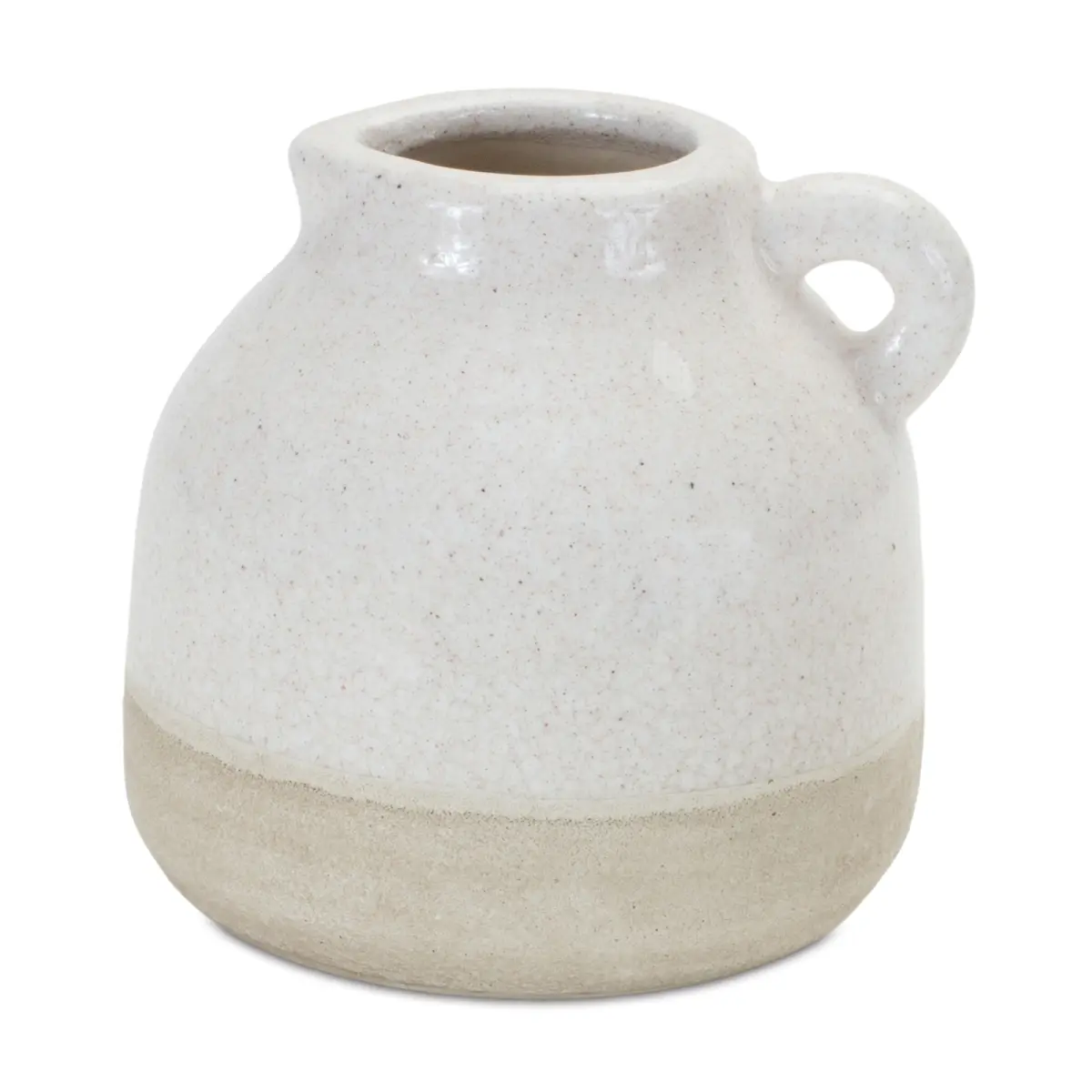 Melrose International 88622DS Stoneware Bud Vase - Set of 4