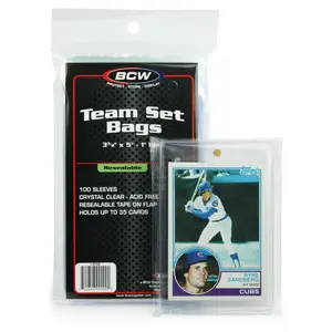 BCW Resealable Team Set Bags (100pk) Trading Card Toploaders Trading Card Album