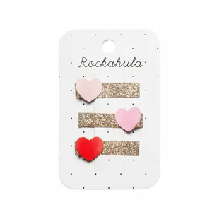 Heartbreaker Glitter Bar Clips – Cute Sparkly Hair Accessories for Everyday Wear
