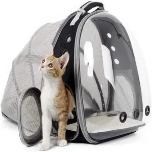 Puppy and Cat Backpack Carrier Back Expandable Bubble Animal Carrier Pet Carrier Backpack for Large Cat, Kitten and Dog, Designed for Hiking, Travelling and Outdoor Use