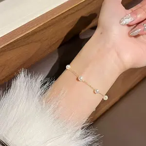 FL01-Natural Freshwater Pearl Bracelet  Starry Sky Design