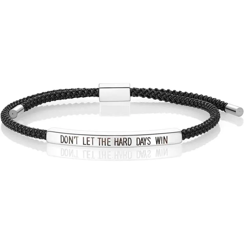 Women's Handmade Braided Wrap Bracelet, Stainless Steel Adjustable Bangle, Inspirational Gift for Daughter or Friend