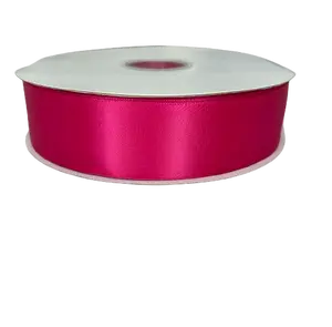 1 1/2"  Fuschia Satin Ribbon Double-face 100 Yds