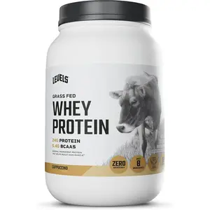 Grass Fed Whey Protein Powder 24g Protein No Artificial Ingredients Cappuccino Flavor 2lb