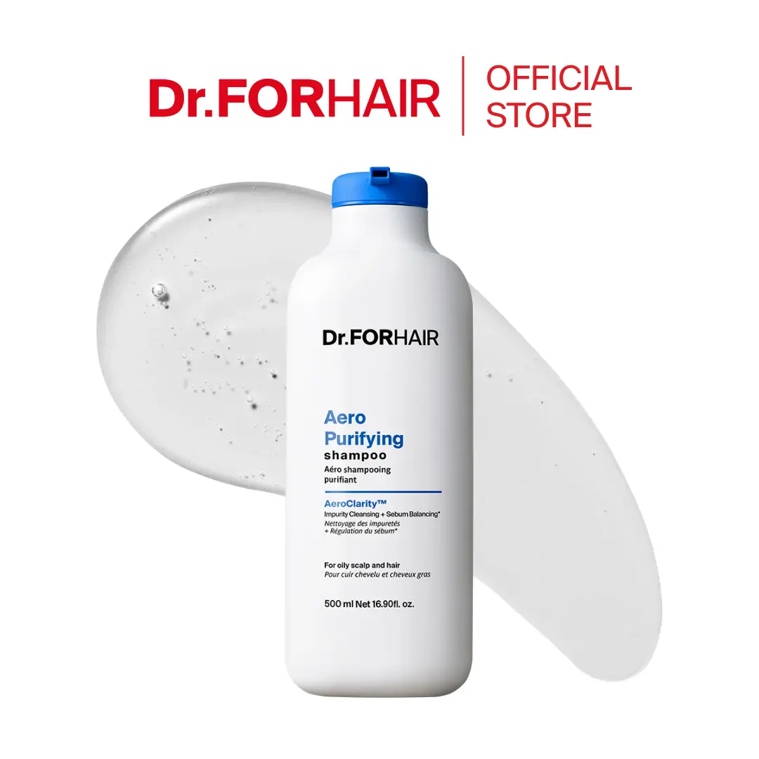 [Dr.FORHAIR] AERO Purifying Shampoo 16.9 oz (500ml) | Scalp Care | Clarifying Shmpoo | Reduce buildup & oil & impurities | Clarifying hard water minerals
