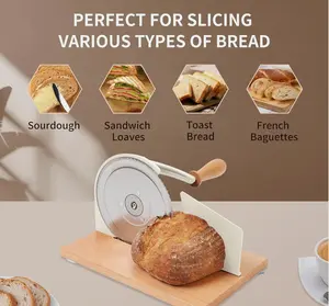 Manual Bread Slicer for Homemade Sourdough Bread with Adjustable Width