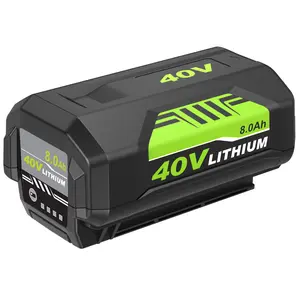 8.0Ah 40 Volt OP40601 OP40602 Battery Replacement for Ryobi 40V Batteries Lithium OP4060A OP4040 OP40401 OP4040A OP4050 OP40501 OP4050A OP4015 OP4026