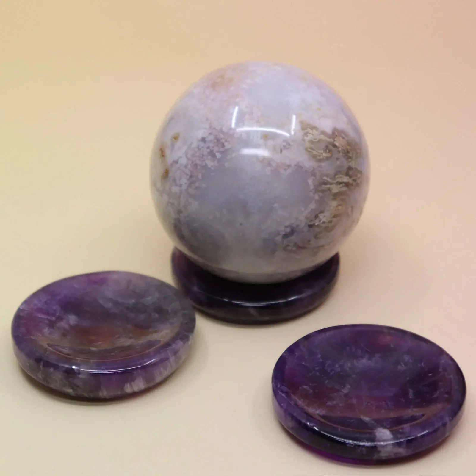 Amethyst Crystal Sphere Stand