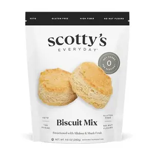 Scotty's Everyday - Keto Biscuit Zero Carb Mix - 0g Net carbs, 0g Added Sugar, Gluten-Free, High Fiber - No Nut Flours - 9.8oz, Pack of 1