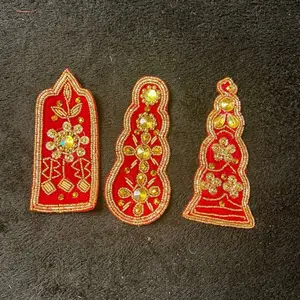 Nepali Sindur Chopne: Traditional Vermilion Powder Applicator Decor Religious