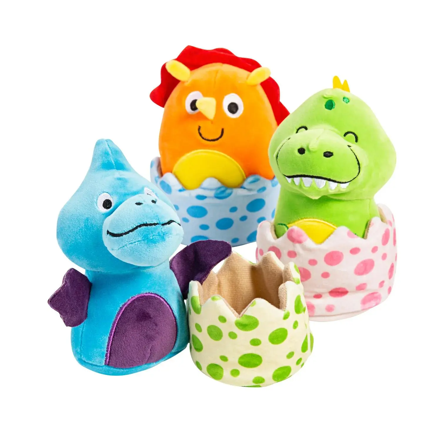 Cozykinz 15-Pc Stretchy Soft Stuffed Dinosaur Stuffed Animals in Eggs - Sensory Plush Toys, Gift Ideas for Kids, Stuffedanimals