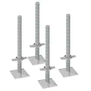 【Summervibes】VEVOR 4-Pack Adjustable Leveling Jacks Solid Screw for Baker-Style Scaffolding