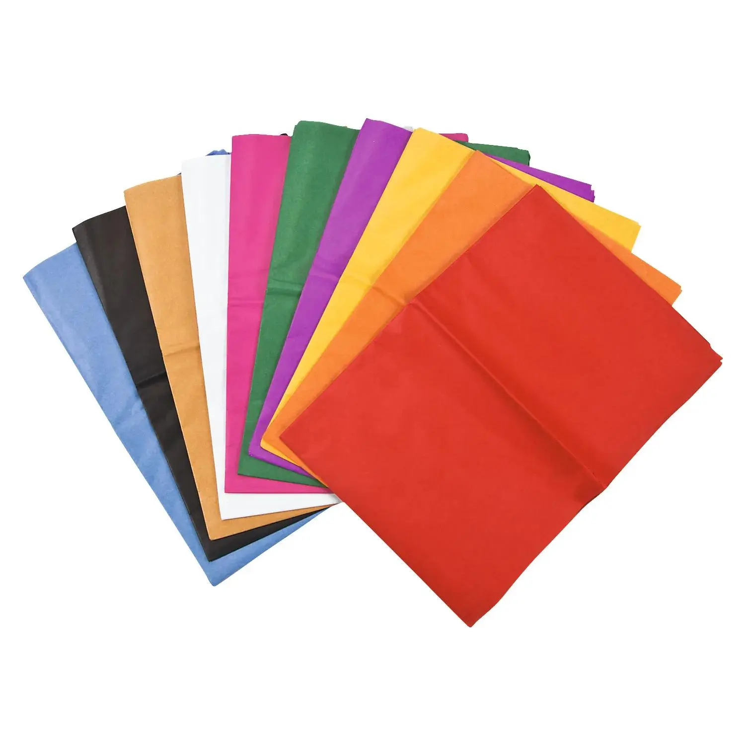 30" x 20" Bulk 100 Pc. Solid Color Tissue Paper Rectangle Sheet Assortment 30" x 20" Bulk 100 Pc. Solid Color Tissue Paper Rectangle Sheet Assortment
