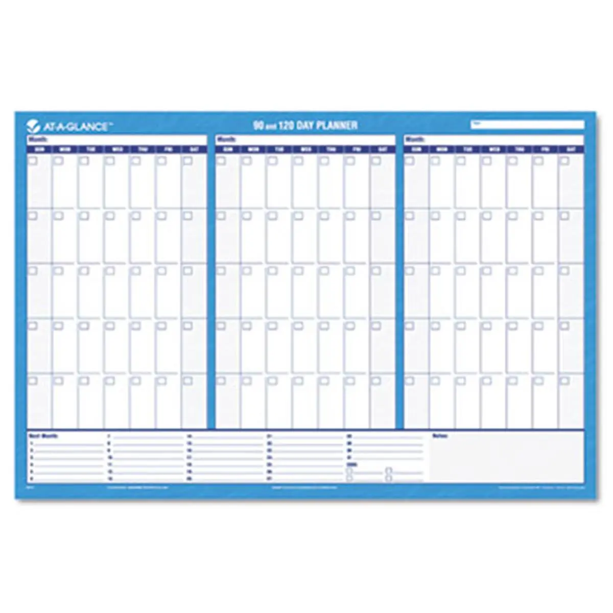 At-A-Glance  90-/120-Day Format Reversible/Erasable Undated Wall Planner 36 x 24, Calendars Planners, Office Planner
