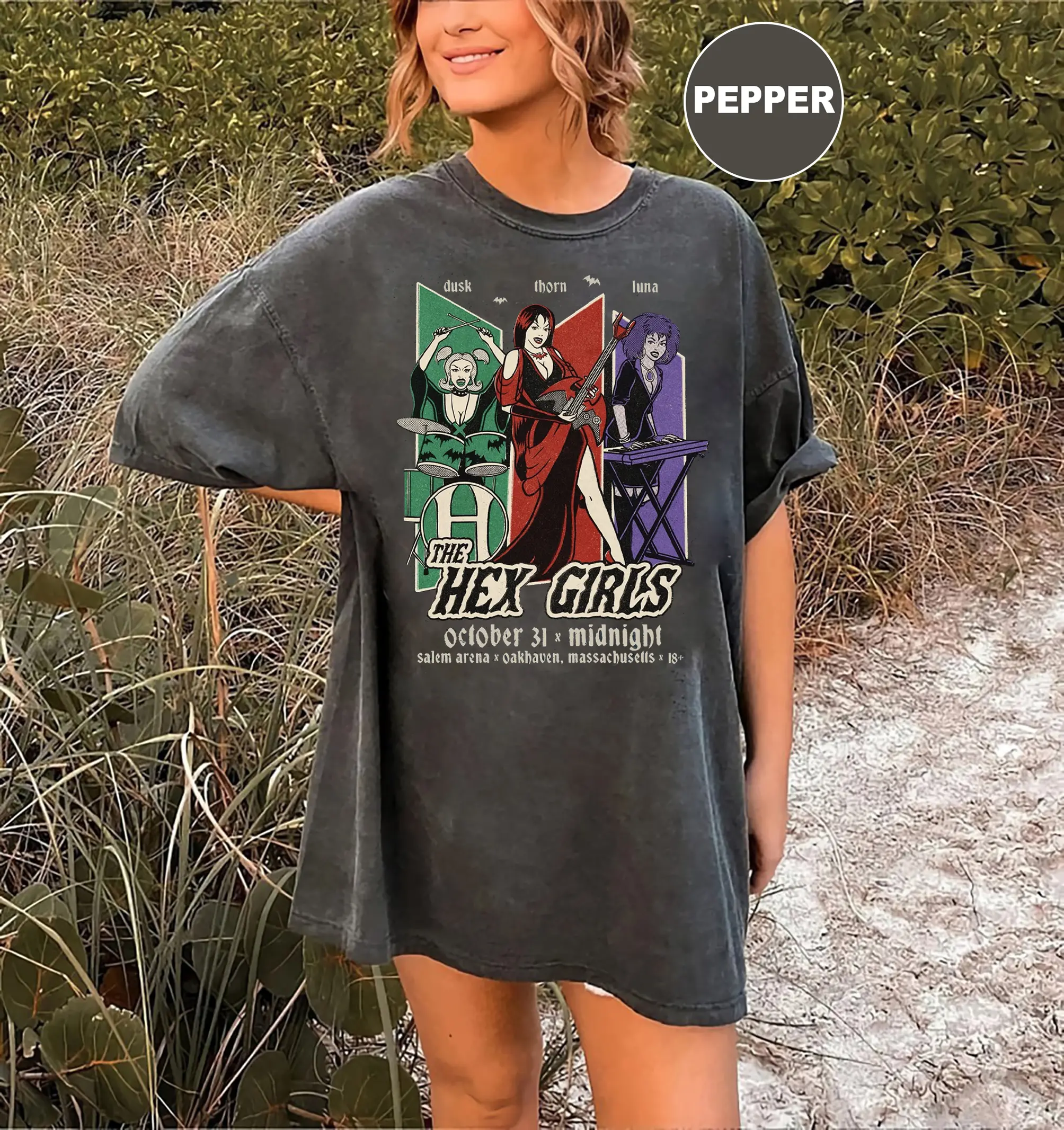 Hex Girls Comfort Colors T-Shirt, Retro Halloween Shirt, The Hex Girls T-Shirt, Halloween Sweatshirt, Concert 2024 Shirt