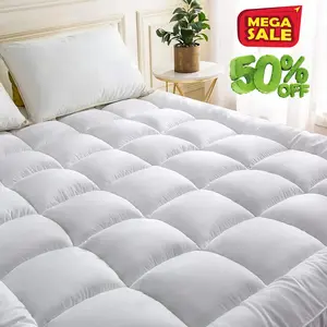 Extra Plush 10CM Quilted Mattress Pad – Cooling, Comfortable & All-Season Fit Twin/Full/Queen/King Beds