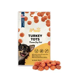 iPaw - Turkey Tots, Ingredient Sourced from USA, Dog treats, Dog snack, Chews, allnatural dogtreats , 3.5oz Training